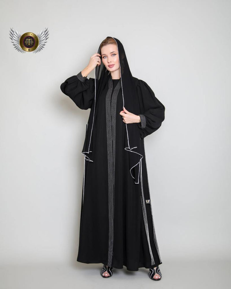 عباية عملية سادة - tahaniboutique (6635516526849)