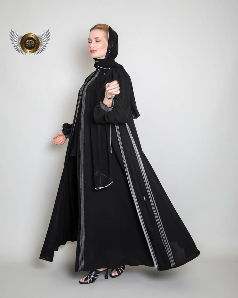 عباية عملية سادة - tahaniboutique (6635516526849)