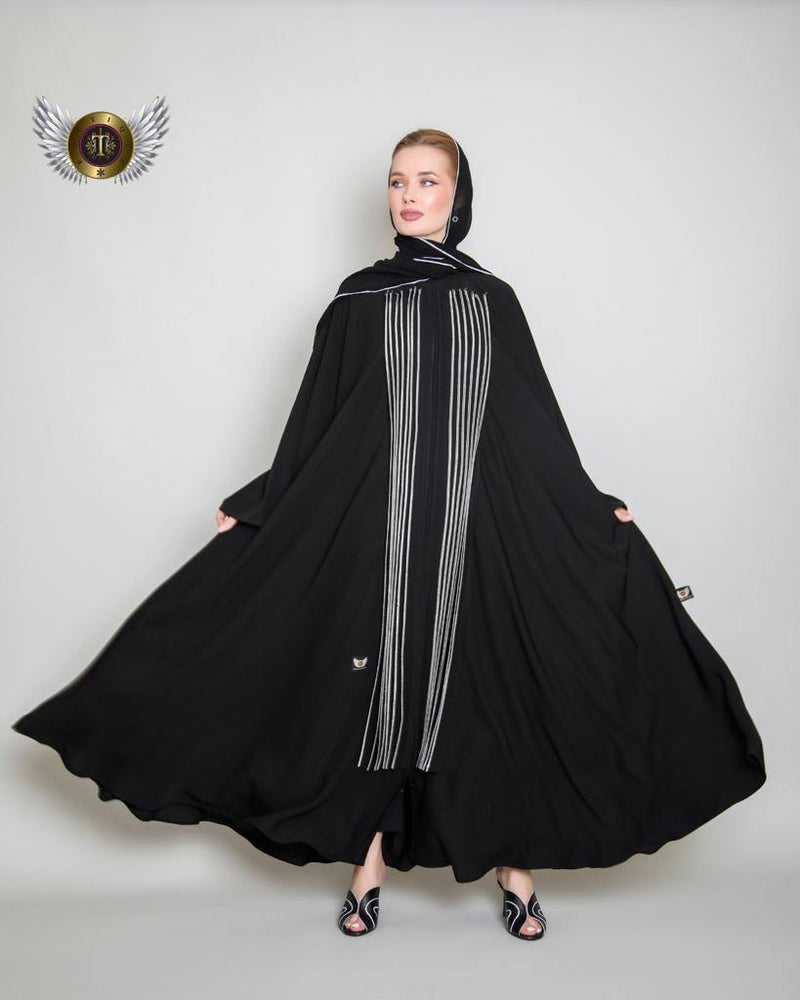 عباية عملية تقليم أمامي - tahaniboutique (6635516592385)