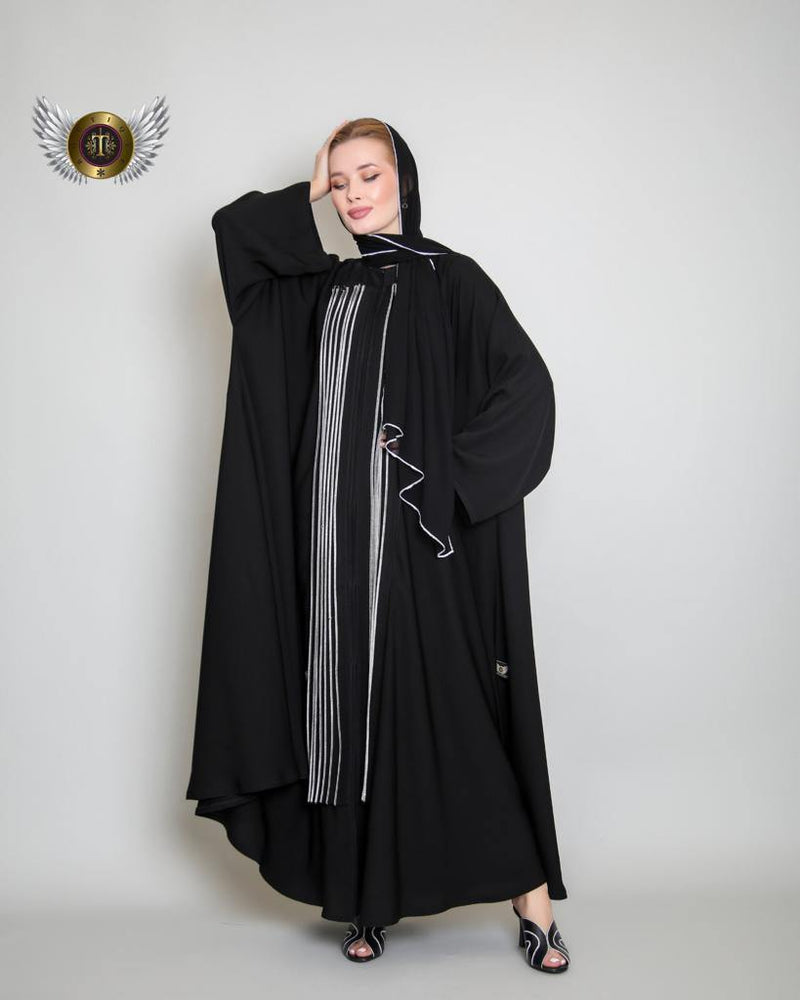 عباية عملية تقليم أمامي - tahaniboutique (6635516592385)